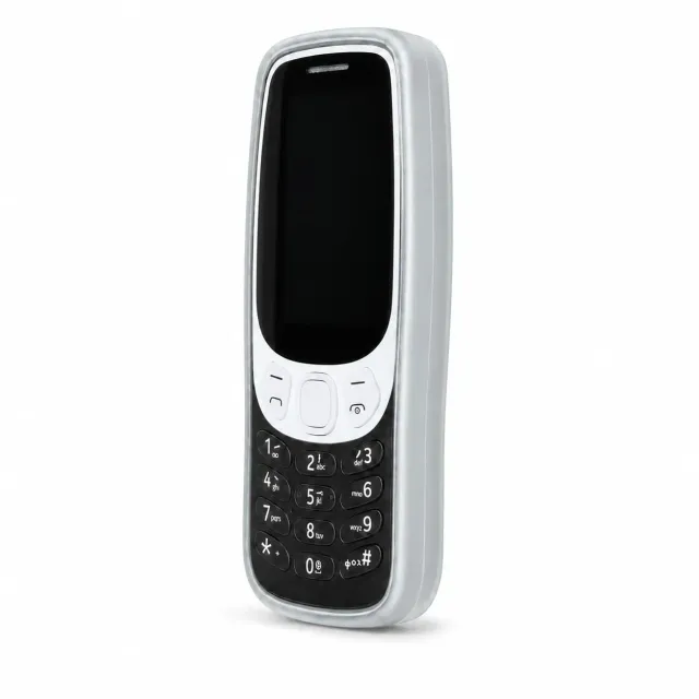 caseroxx TPU custodia Nokia 3210 2024 bianco trasparente antiurto
