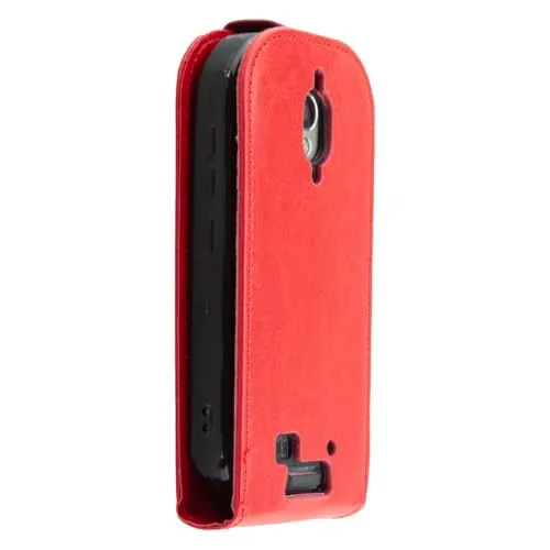 caseroxx Flip Cover Unihertz Atom L/XL rossa pelle