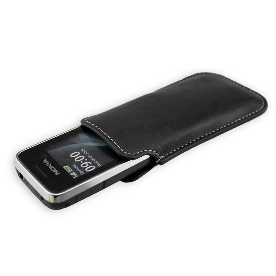 caseroxx Business-Line Nokia 2700/2730 custodia nero con clip