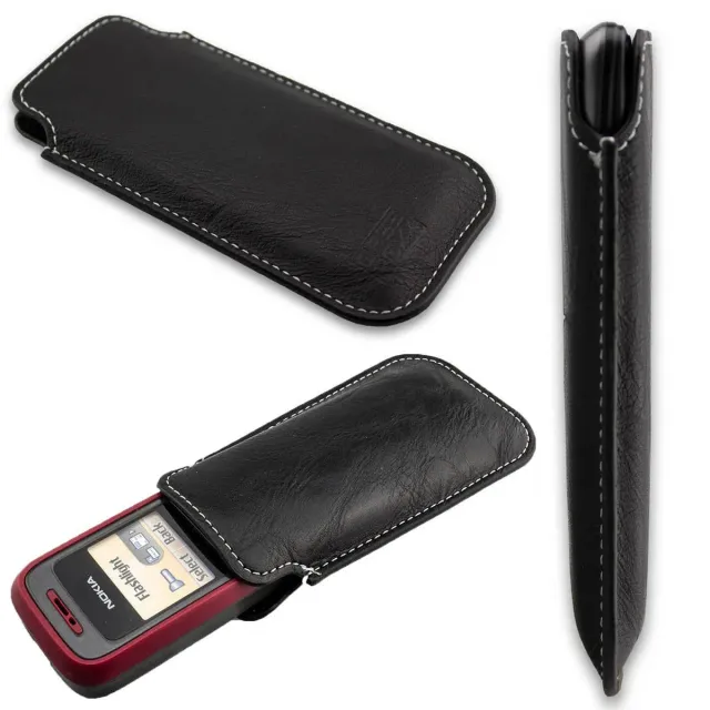 caseroxx Business-Line Nokia 1200/1202/1208 custodia nero clip