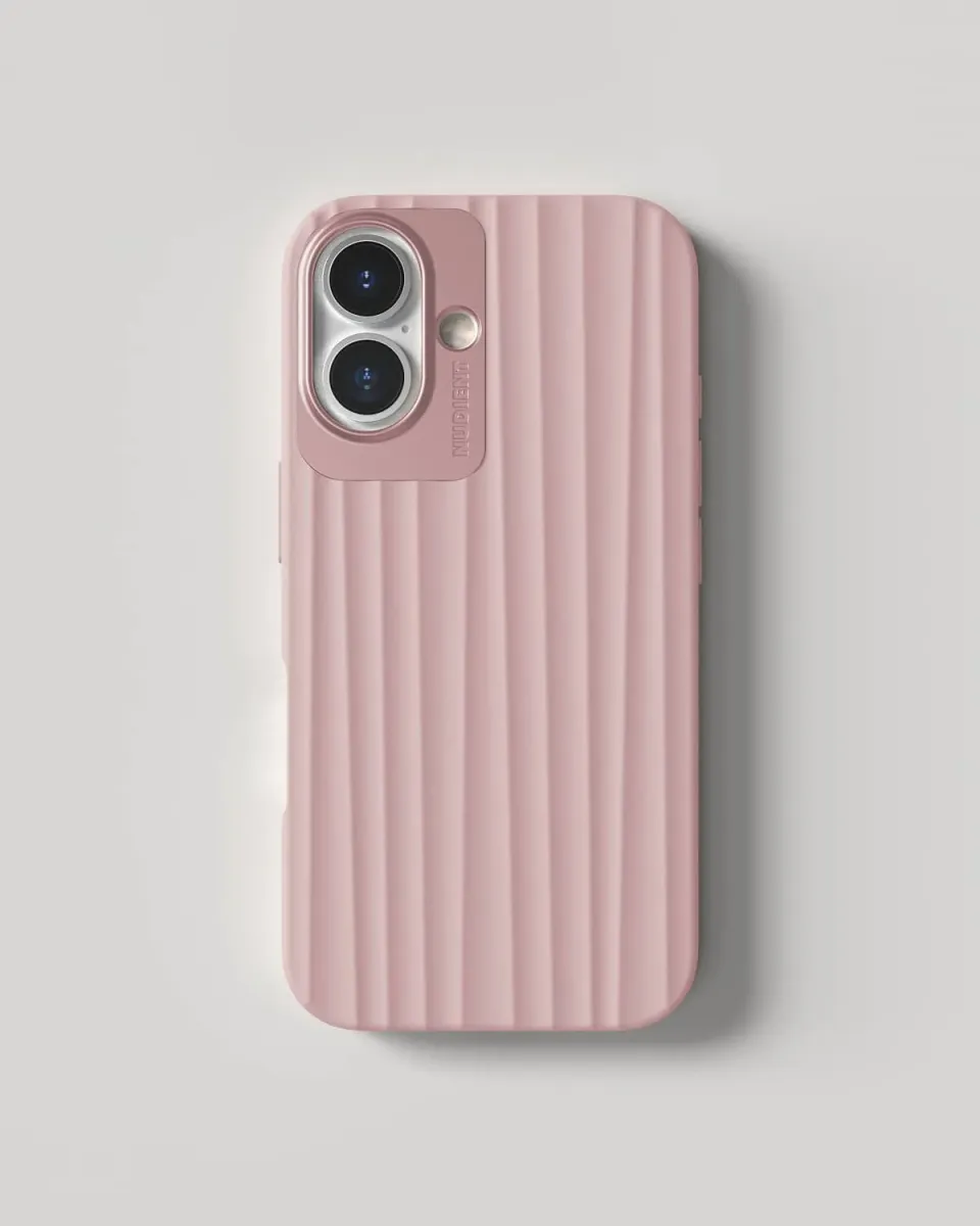 Nudient Bold Case iPhone 16 cover Dusk Pink MagSafe