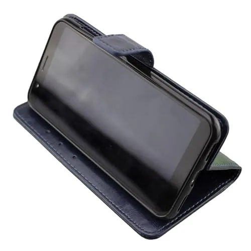 caseroxx Bookstyle Gigaset GS185 custodia azzurra portafoglio