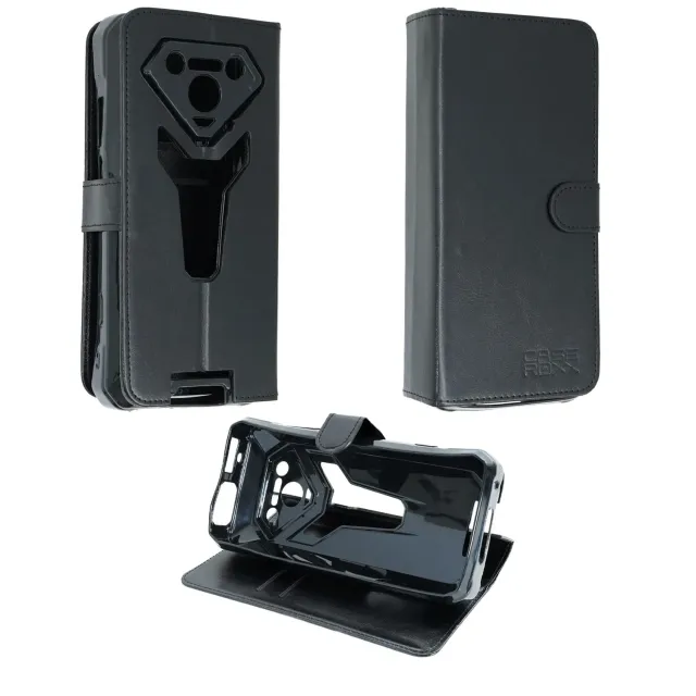 caseroxx Bookstyle Cover Ulefone Armor 34 Pro nera portacarte