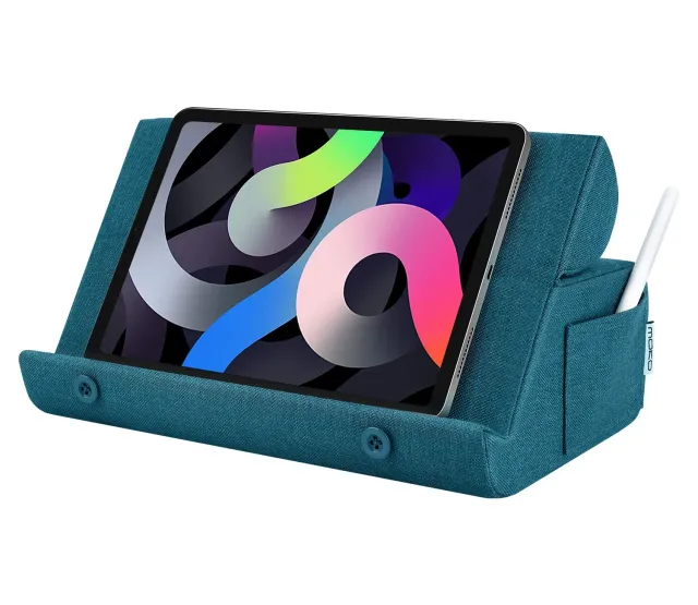 MoKo Supporto Tablet Cuscino 12.9" Blu Pavone