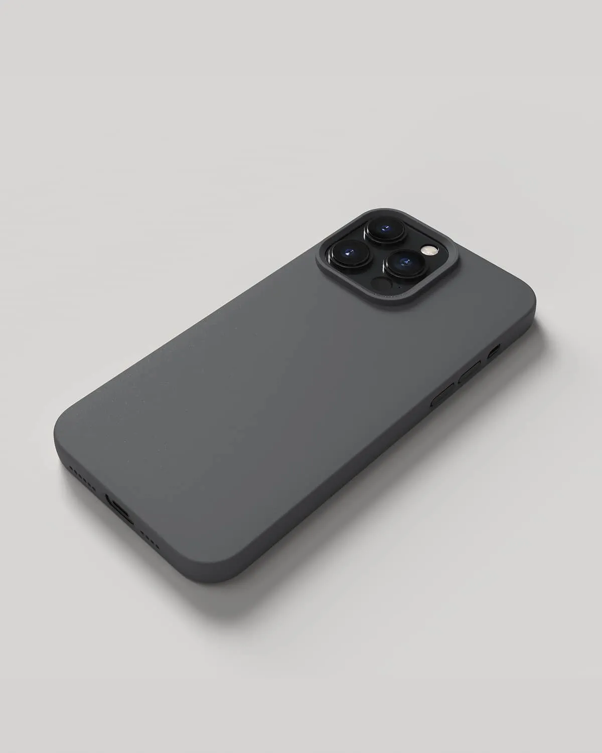 Nudient Thin Case cover iPhone 14 Pro Max grigio sottile