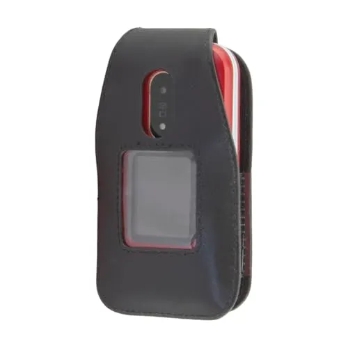 caseroxx Borsello Doro 6880 Pelle Nera Clip Cintura