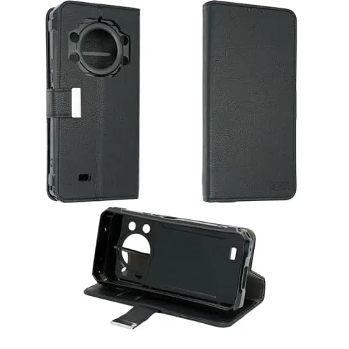 caseroxx Bookstyle custodia a libro Cubot KingKong 11 nera stand