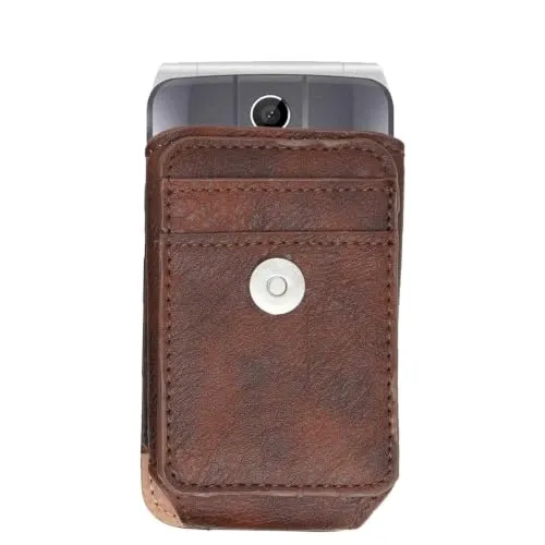 caseroxx Borsa Outdoor custodia cellulare marrone magnetica