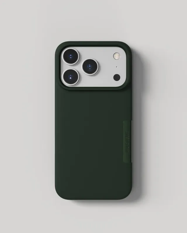 Nudient Thin Case cover iPhone 18 Pro verde sottile