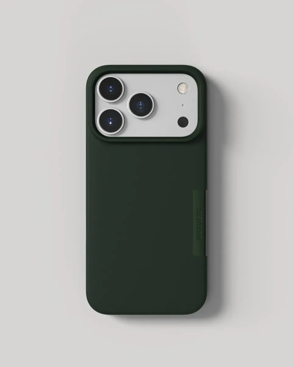 Nudient Thin Case cover iPhone 18 Pro verde sottile