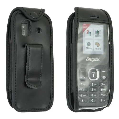 caseroxx Energizer E13 borsa in vera pelle nero
