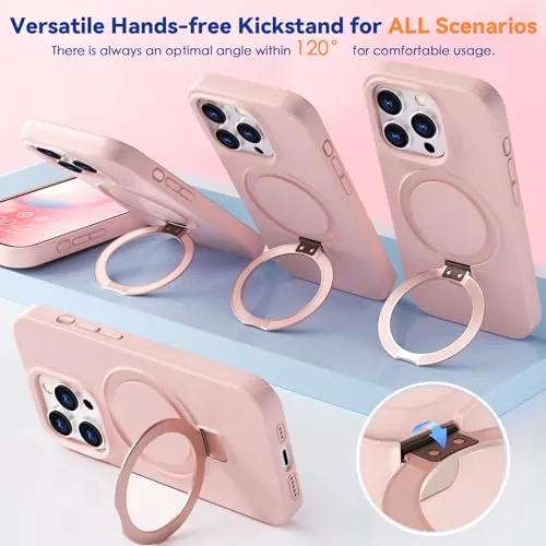 CloudValley iPhone 15 Pro Max cover MagSafe rosa stand