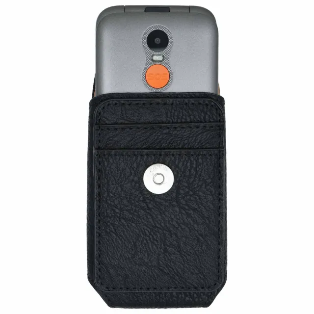 caseroxx Gigaset GL590 custodia cellulare nera da cintura