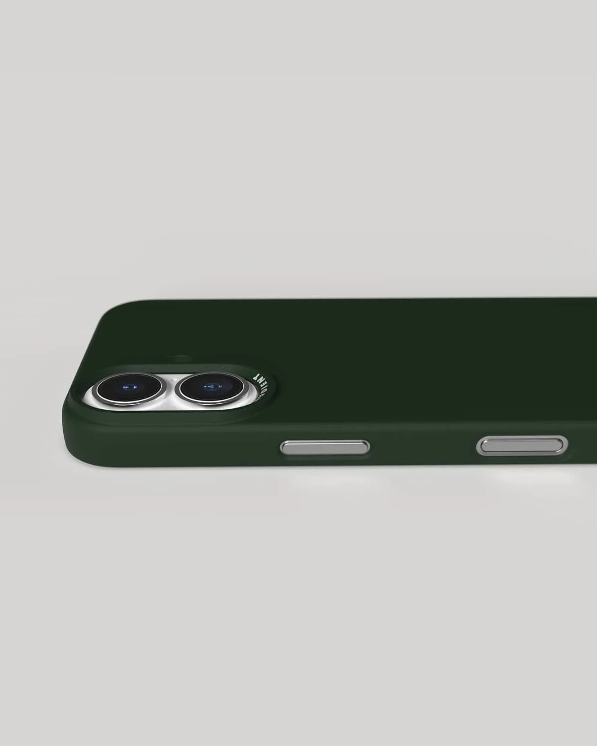 Nudient Thin Case iPhone 16 cover Moss Green sottile