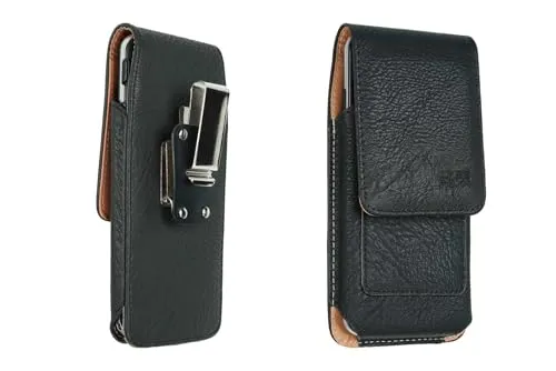 caseroxx Fondina Brondi Amico Vero 4G Nera con Clip Girevole