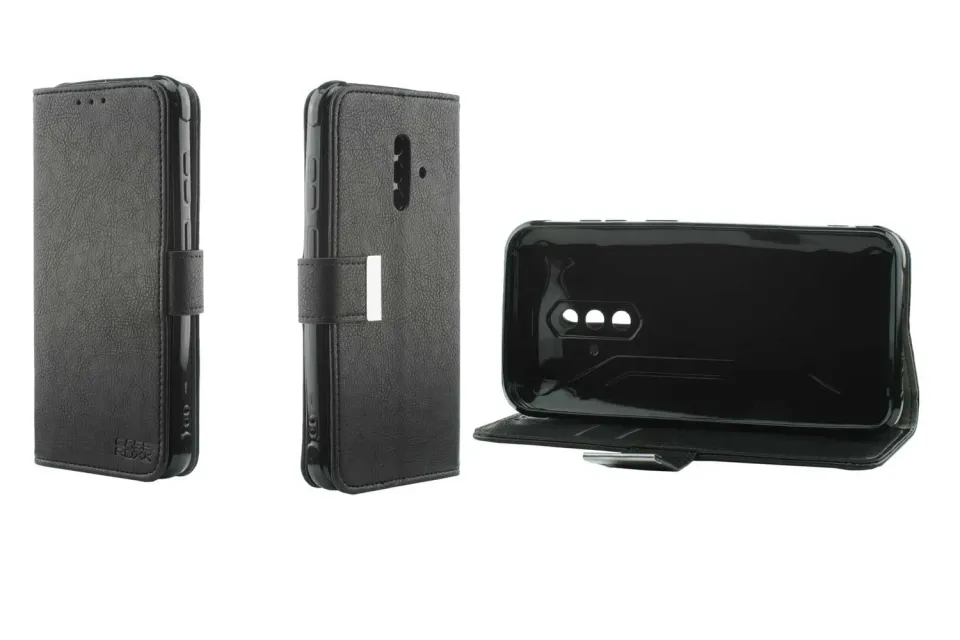 caseroxx Blackview BV5200 custodia a libro nera stand
