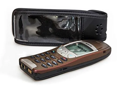caseroxx Borsa Nokia 6210 6310 6310i Pelle Nero Clip