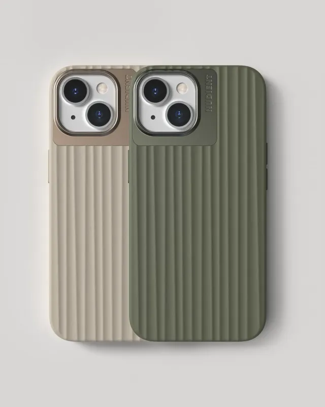 Nudient Bold Case bundle custodie iPhone 15 beige verde