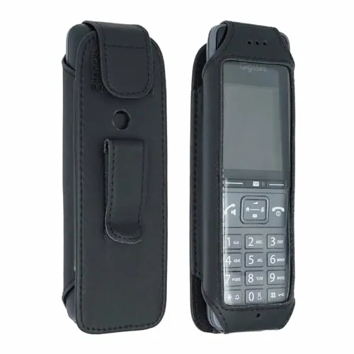 caseroxx Gigaset Comfort 500A custodia pelle con clip cintura