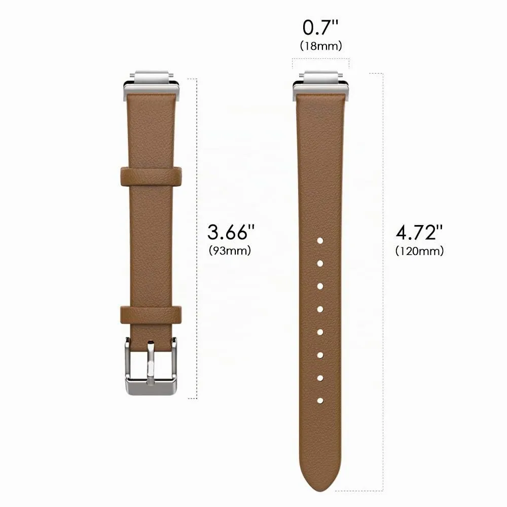MoKo cinturino pelle per Fitbit Inspire marrone classico
