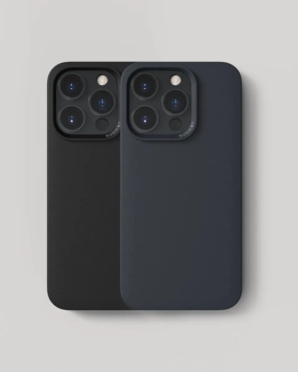 Nudient Thin Case custodia iPhone 14 Pro 2 pezzi blu minimal