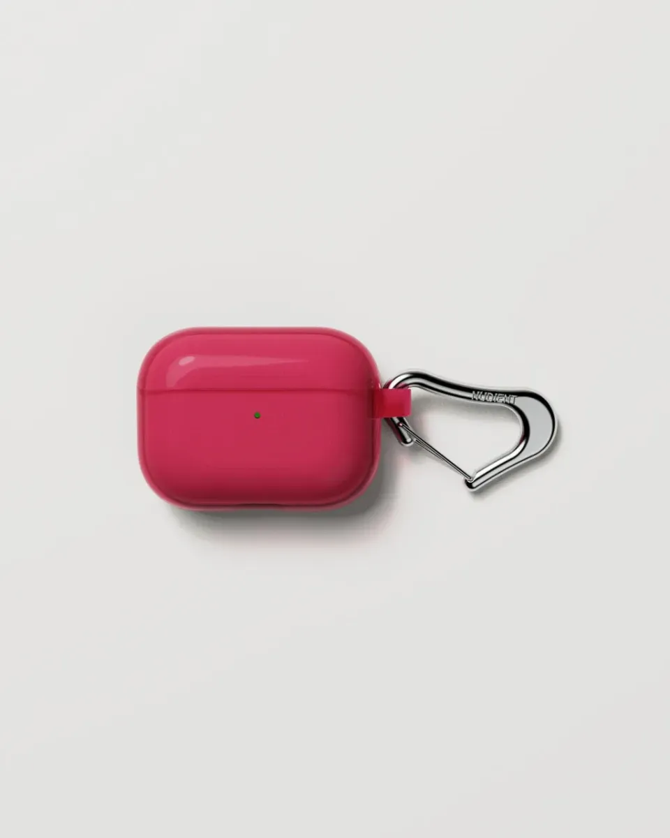 Nudient Form custodia AirPods trasparente con moschettone