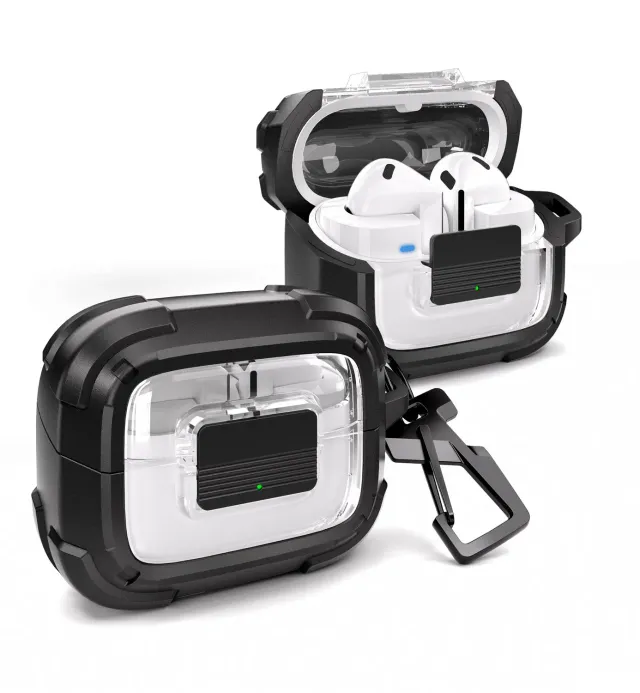 Dexnor Galaxy Buds3 2024 custodia cover nero moschettone