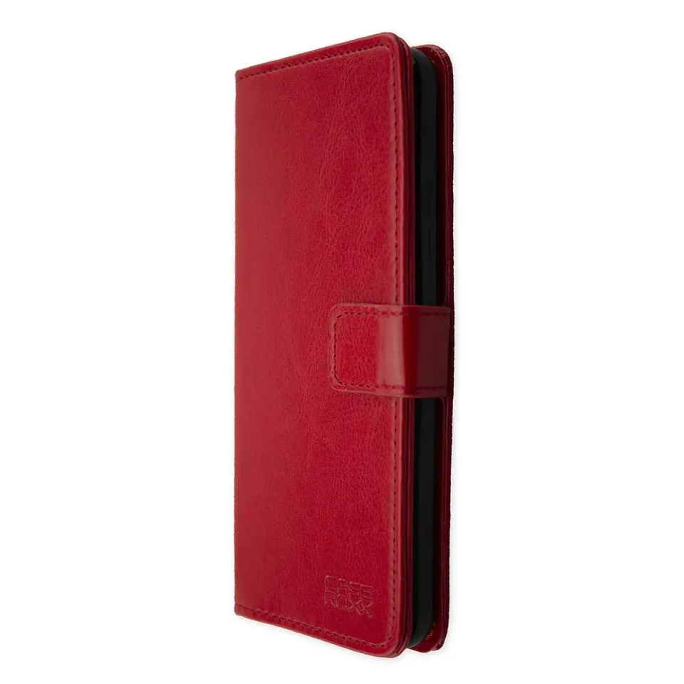 caseroxx GS370 Bookstyle cover libro rossa carte