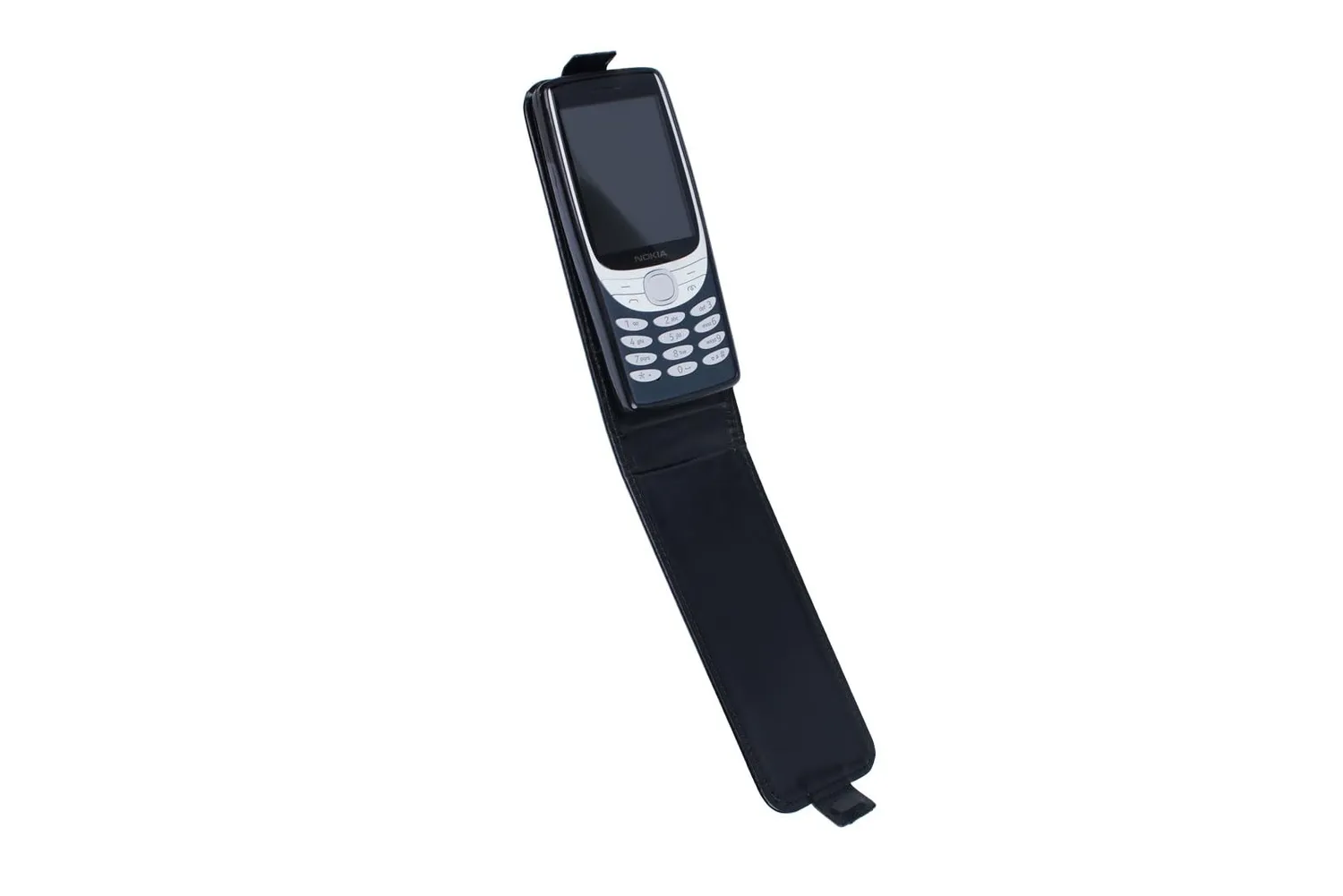 caseroxx Flip Cover Nokia 8210 4G azzurra finta pelle