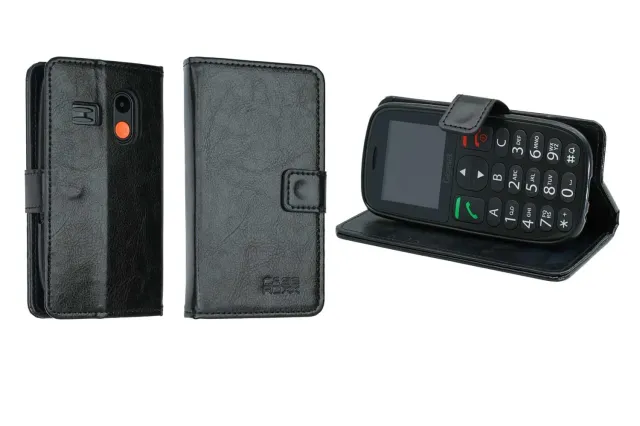 caseroxx Bookstyle Gigaset GL395 custodia nero portafoglio