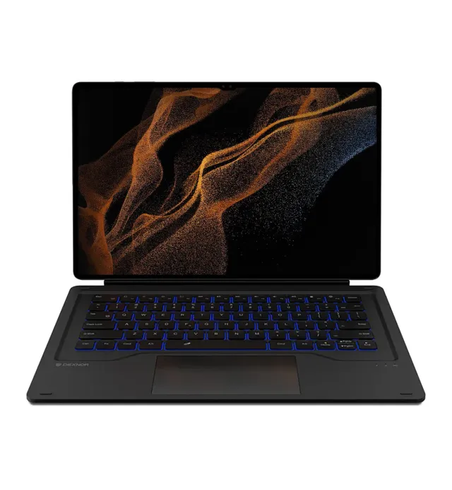 Dexnor Galaxy Tab S8 Ultra 14.6 custodia tastiera bluetooth nera QWERTY