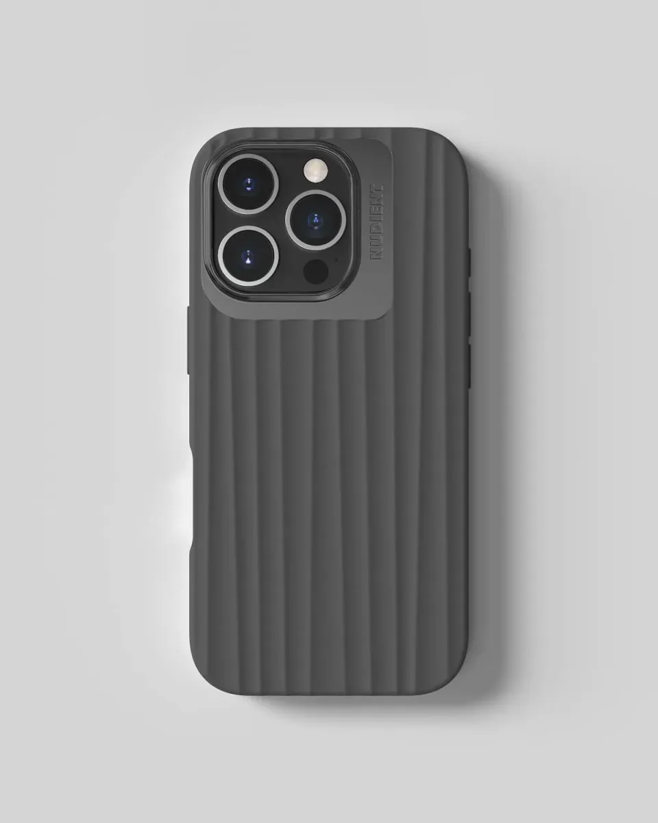 Nudient Bold Case custodia iPhone 16 Pro grigia MagSafe antiurto