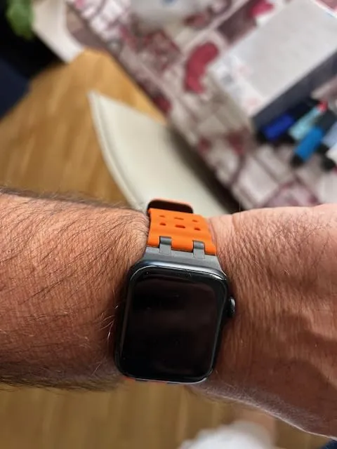 MoKo Ocean Apple Watch 49mm cinturino nero impermeabile