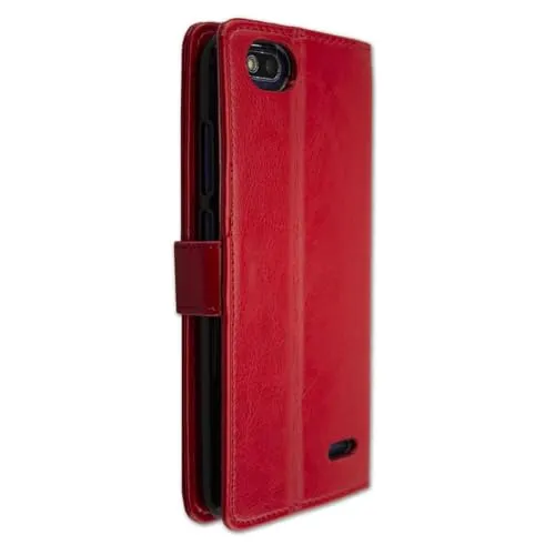 caseroxx Bookstyle Gigaset GS100 Custodia Rossa Pelle