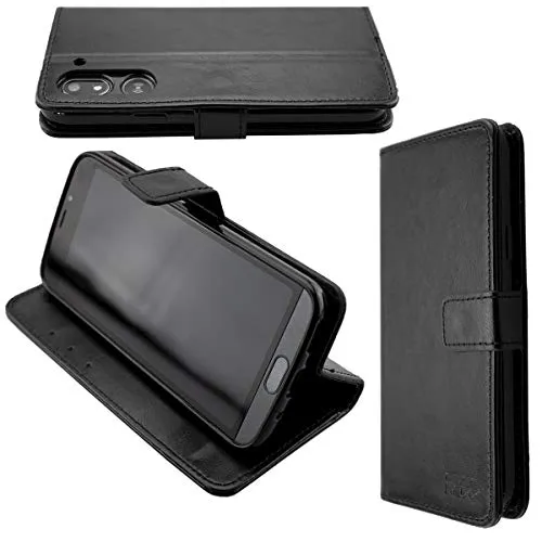 caseroxx Bookstyle Custodia per Doro 8050 Plus nero portafoglio