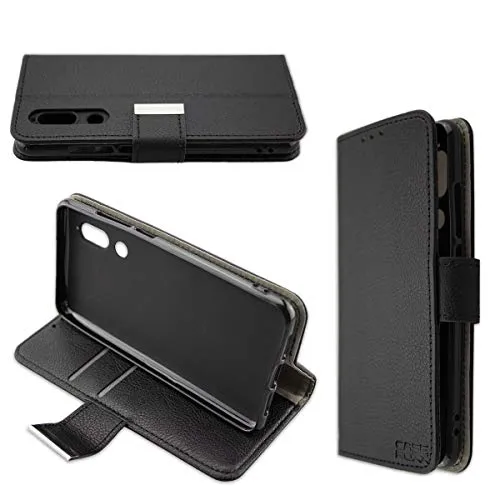 caseroxx Bookstyle Sharp Aquos C10 custodia portafoglio nera