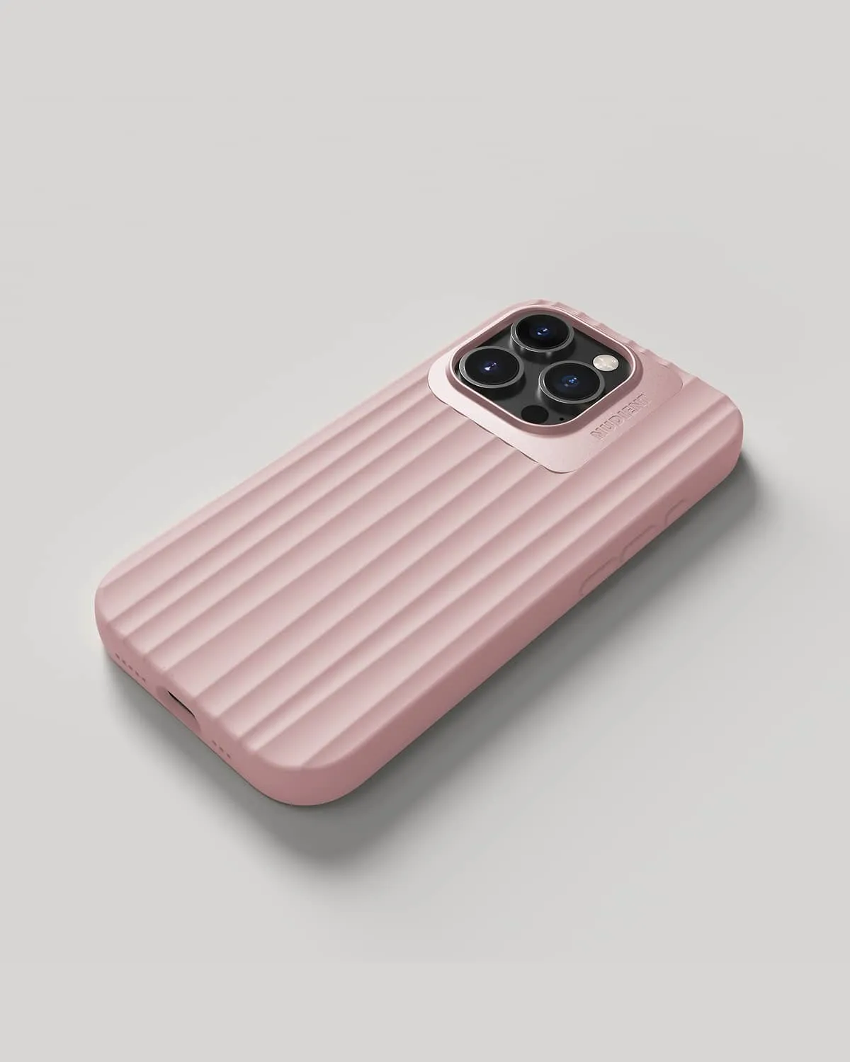 Nudient Bold Case cover iPhone 16 Pro Dusk Pink MagSafe antishock
