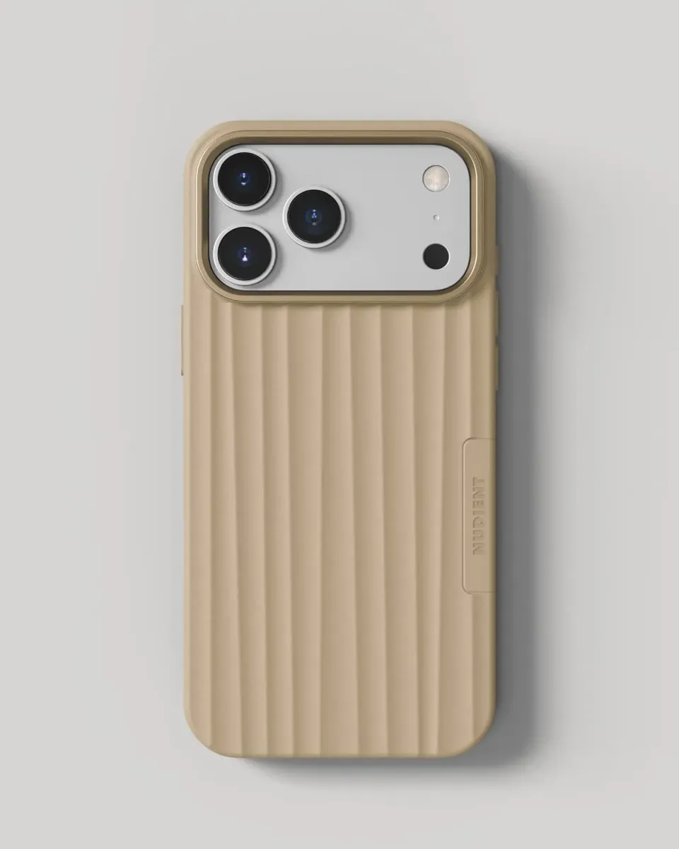 Nudient Bold Case cover iPhone 17 Pro Max Wool Beige MagSafe