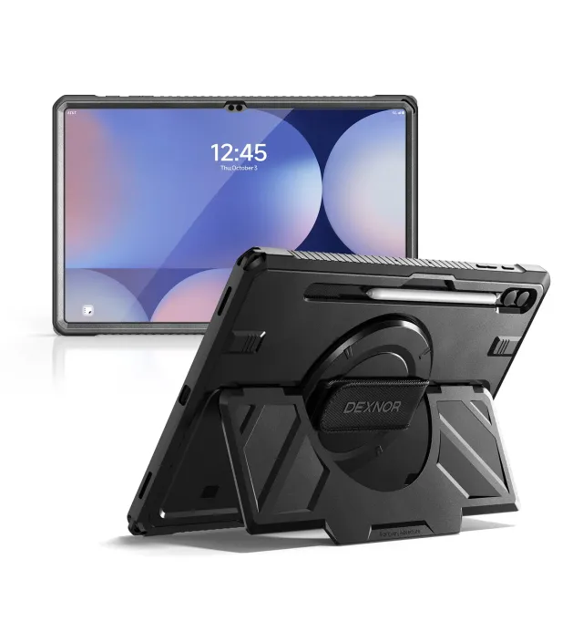 Dexnor Galaxy Tab S9 Ultra 14.6 custodia nera rugged