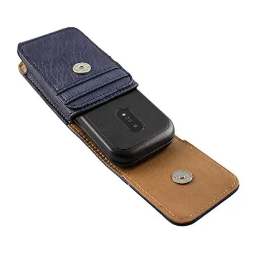 caseroxx per Doro 6040/6041 custodia a tasca azzurra vera pelle