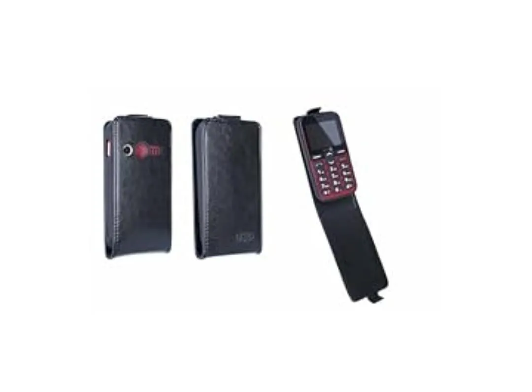caseroxx Doro 1380 1381 flip cover nera magnetica