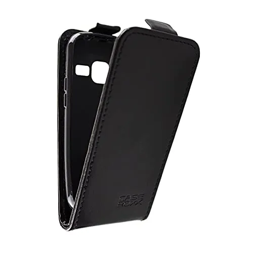 caseroxx Flip Cover Doro Primo 218/368 custodia nera magnetica