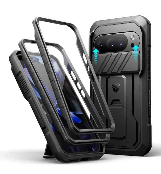 Dexnor Pixel 10 Pro cover nero copri-fotocamera integrale