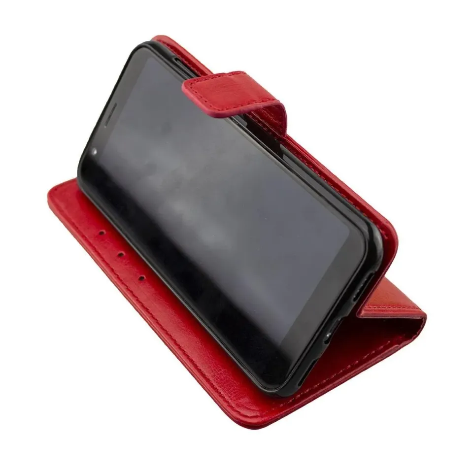 caseroxx Bookstyle Gigaset GS185 custodia a libro rossa pelle