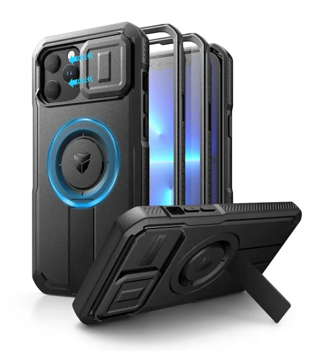 Dexnor iPhone 12/13 Pro Max cover 360° MagSafe nera