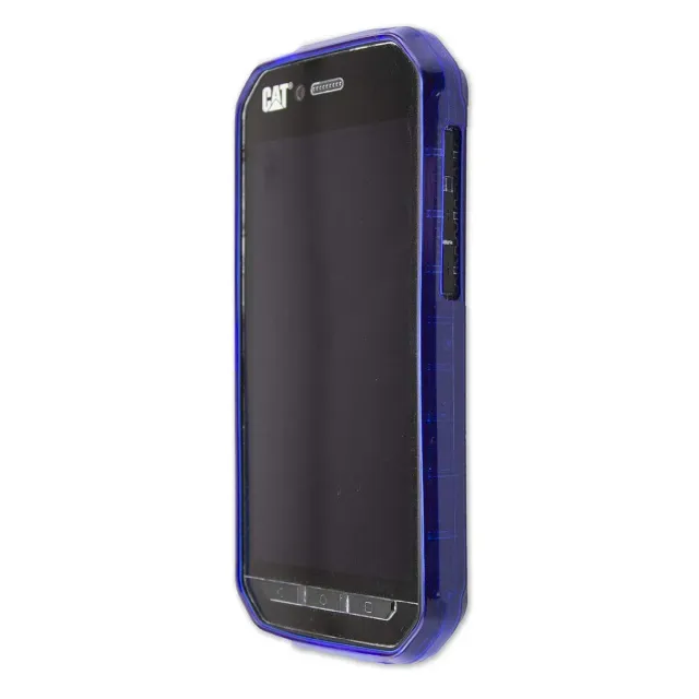 caseroxx TPU Cat S41 custodia azzurra antiurto