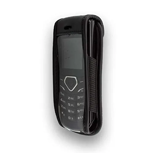 caseroxx Samsung GT-E1170 Borsello pelle nero con clip cintura