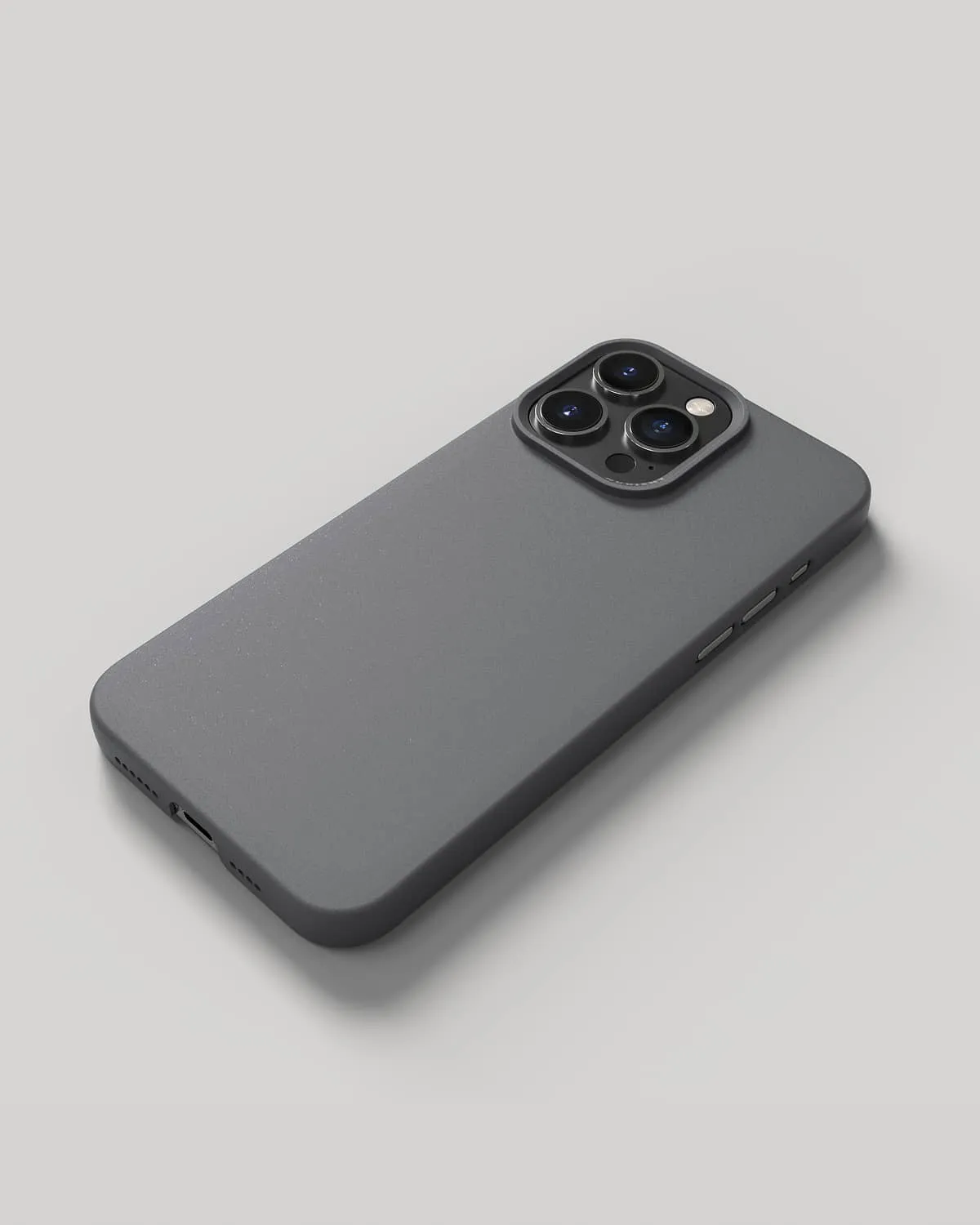 Nudient Thin Case cover iPhone 15 Pro Max grigia MagSafe sottile
