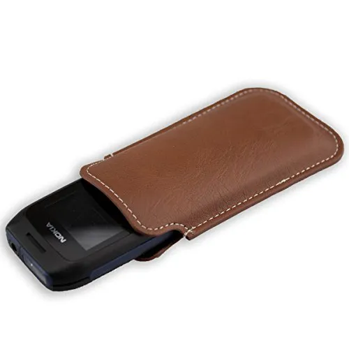 caseroxx Business-Line Nokia 1616 custodia marrone ecopelle