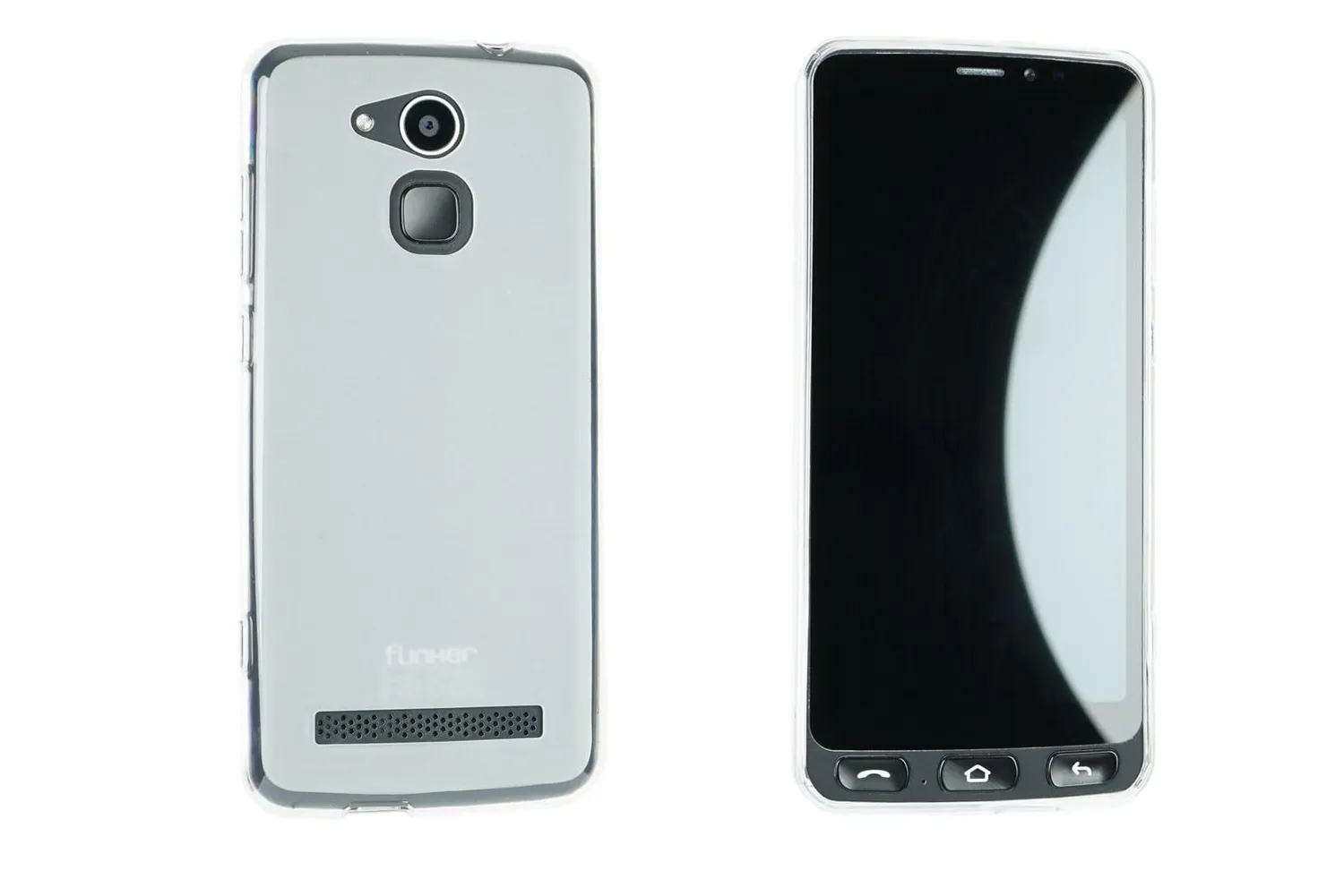 caseroxx TPU cover Funker E500I Smart Easy azzurra antishock
